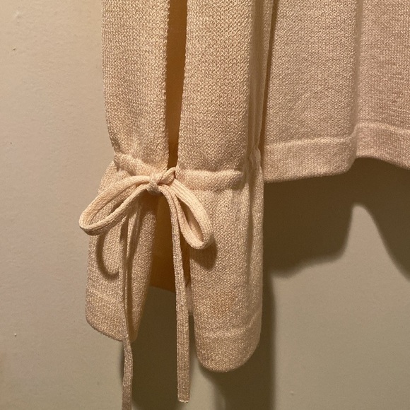 St John Essentials Jacket Cardigan Sweater Santana Knit Silk Ruffled Women's  6 - Picture 8 of 8